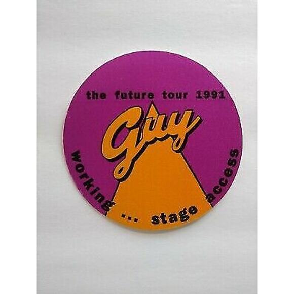 Guy Backstage Pass 1991 The Future Tour Original Hip Hop Funk Soul Music - Picture 2 of 2